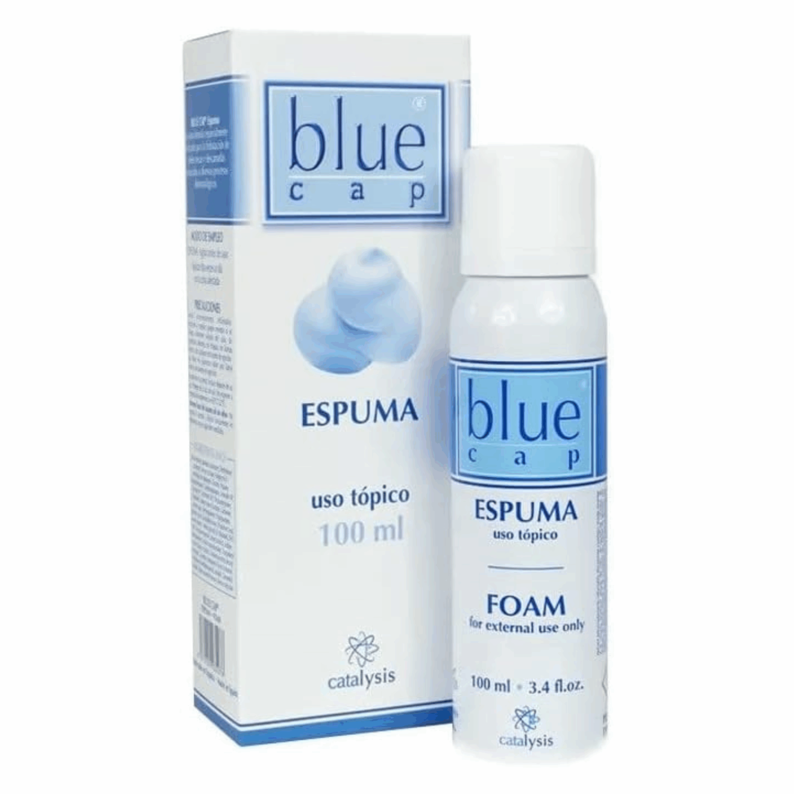 blue cap espuma