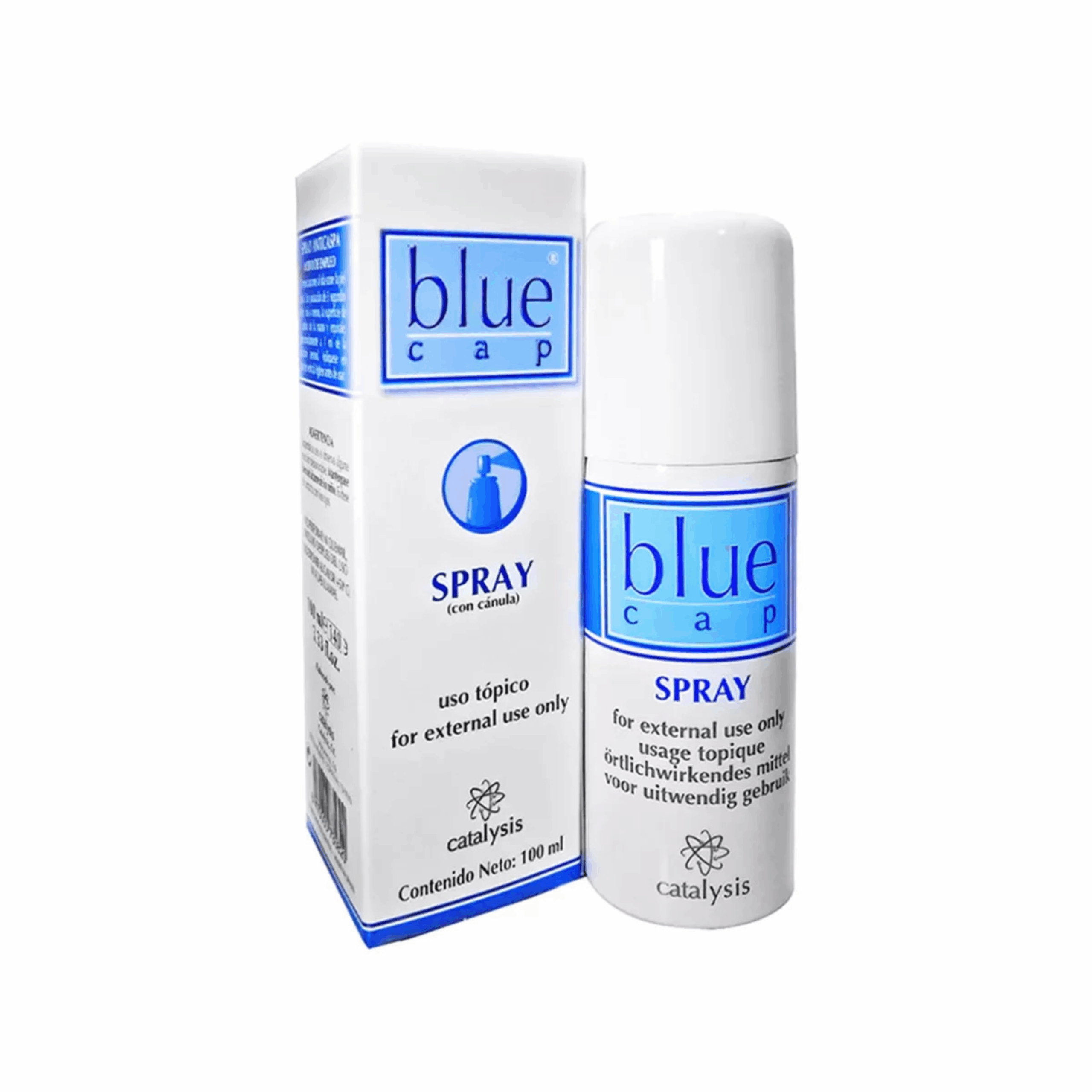 blue cap spray