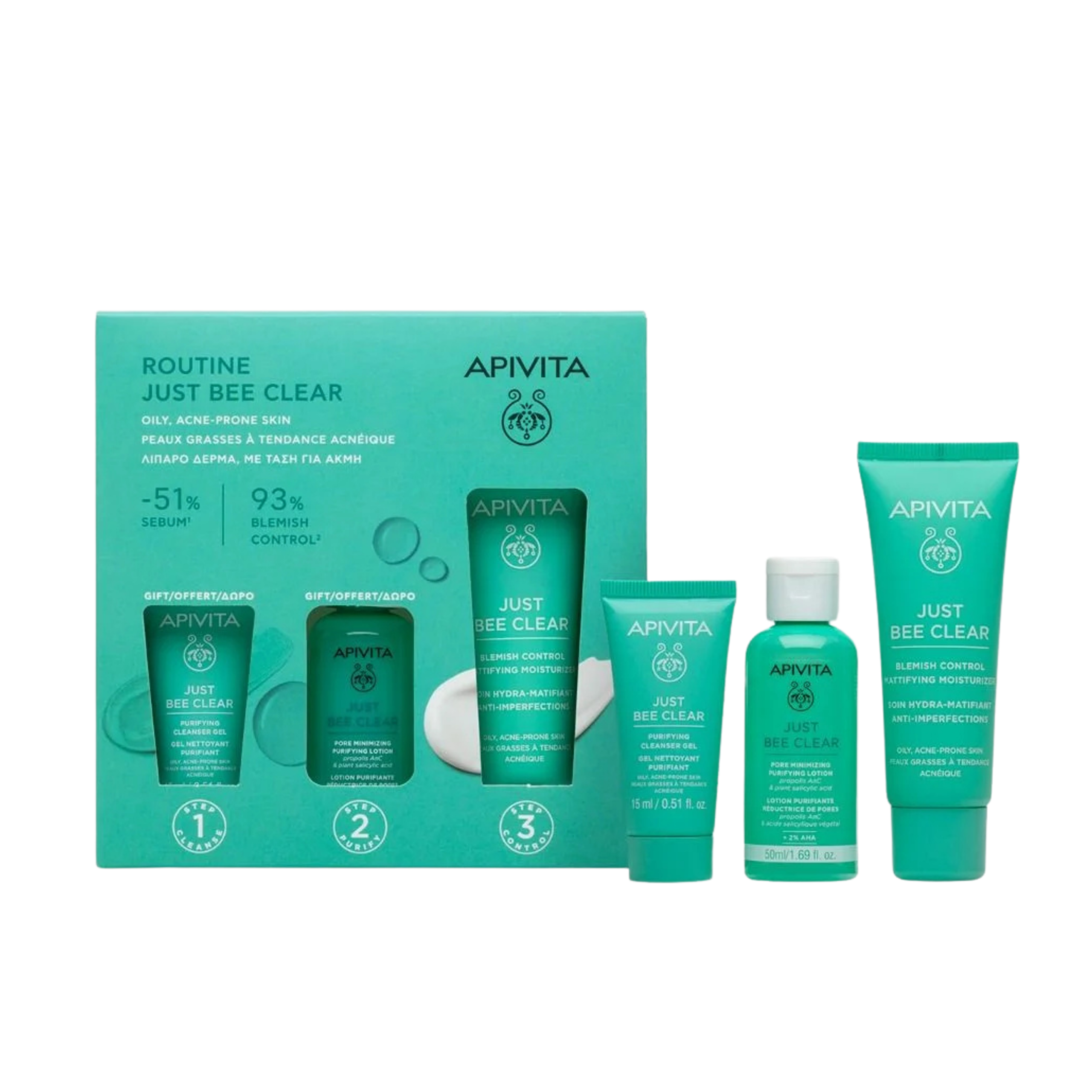 apivita just bee clear set