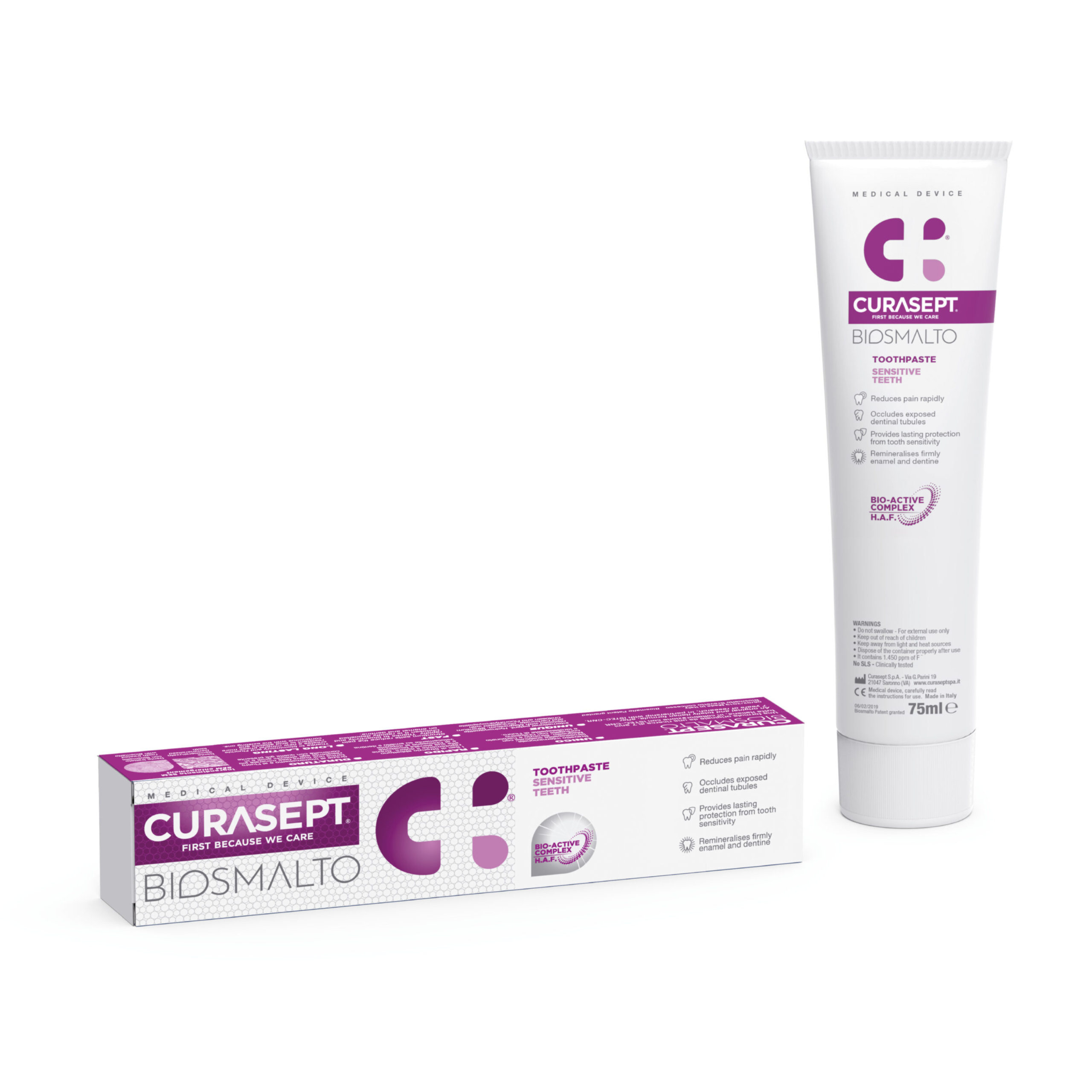 curasept biosmalto sensitive toothpaste